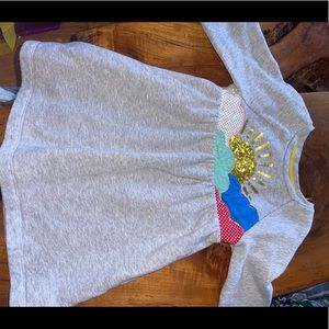 Long sleeve grey sunshine mini Boden dress